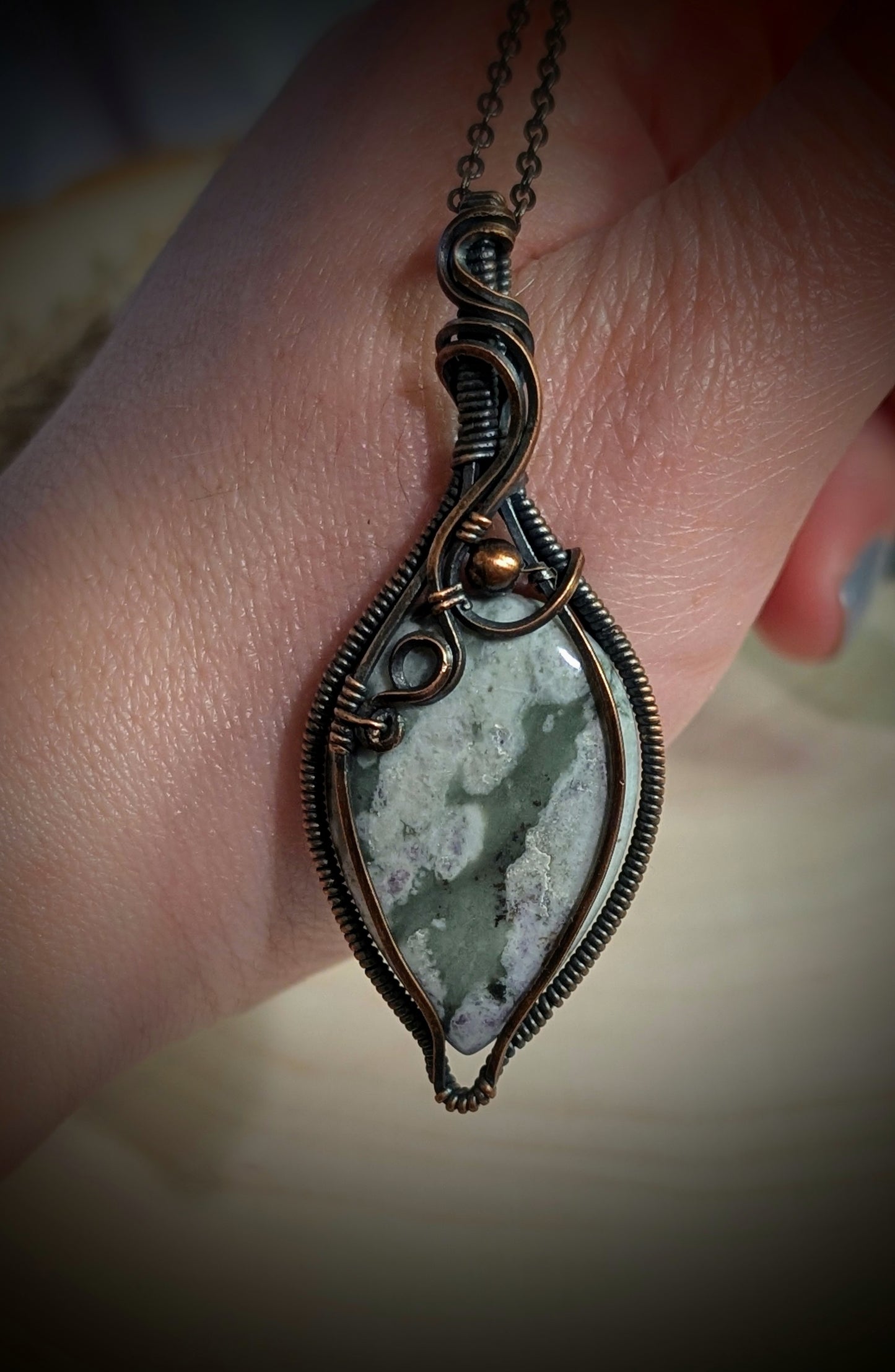 Mother Gaia Peace Jasper Pendant