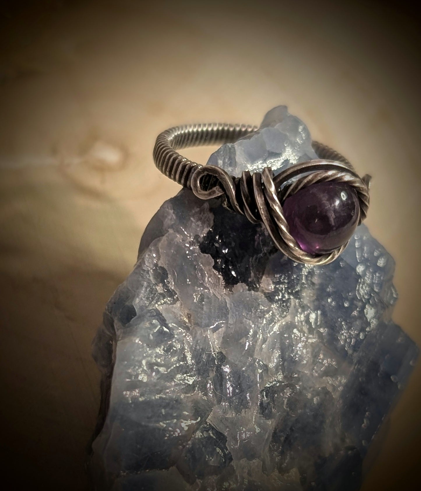 Amethyst Ring in 925 Sterling Silver, size 7