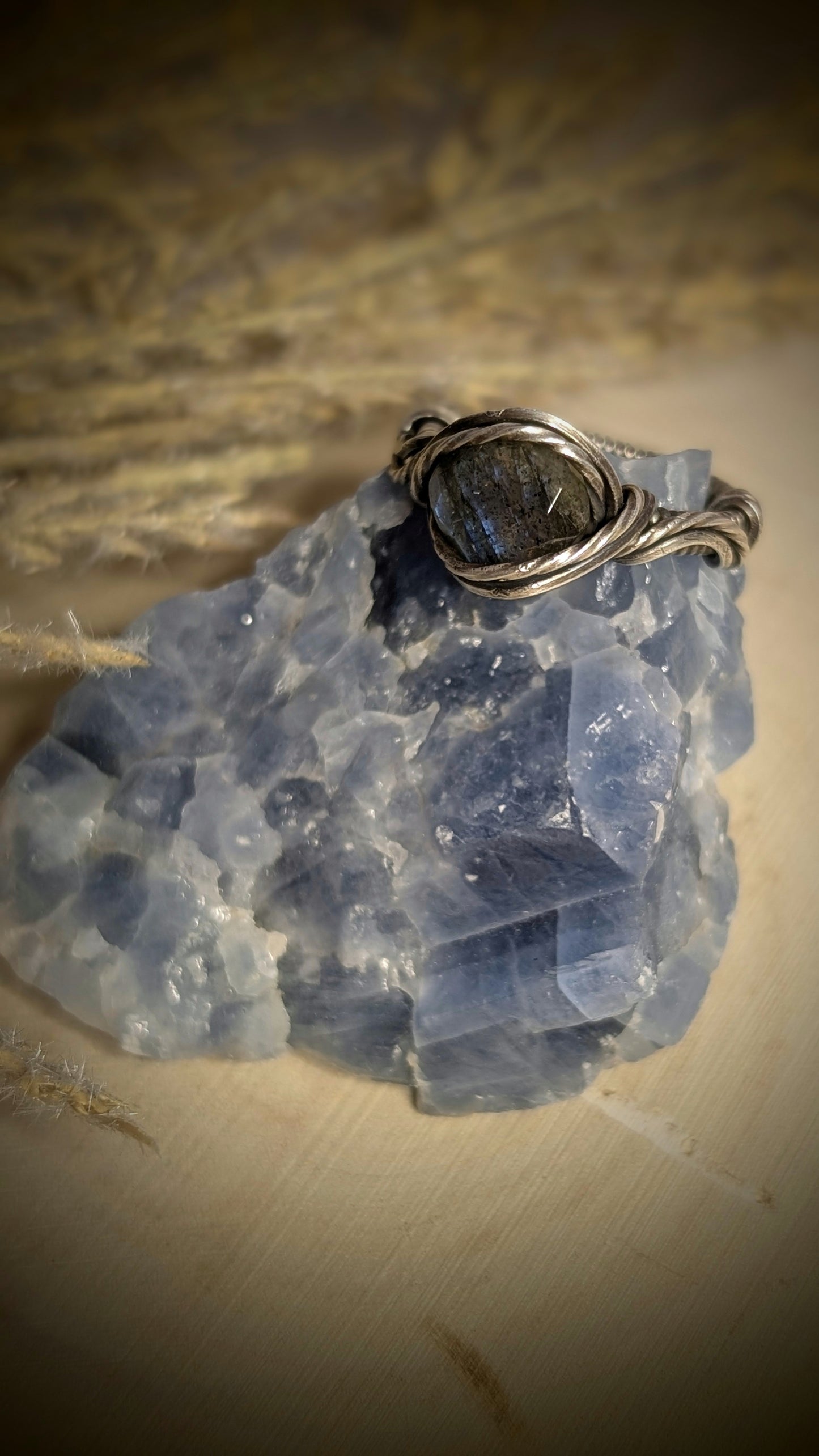 Labradorite Ring In 925 Silver, Size 5